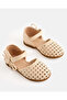 Infant Girls Beige Weave Ballerinas - 3
