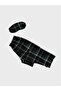 Father-Child Milan Fabric Green Plaid Patterned Shirt Collar Buttoned Sleep Band Pajama Set - 7