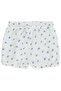 Floral Print Shorts with Gathered Legs 6-18 Months - White - 2
