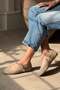Kayla Laser Printed Genuine De Leather Name Bab Ballet Flats Zone - 3