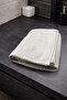 Cream Oyster Stitched 100% P Cotton Y Soft-Textured High Water Absorbent 2-Piece Bath Towel Set | 50X90-70X130 - 2