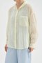 Women's %100 Linen Hooded Long Sleeve Design Shirt - 6