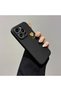 iPhone 14 Pro Max Compatible Plain Style Heart Printed Liquid Silicone Case, Soft Edge, Anti-Fingerprint - 4