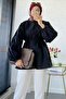 Balon Kol Hakim Yaka Zigana Tunic – Anthracite - 3