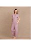 Short Sleeve Lace Piece Viscose Fabric Women's Pajama Set - 2