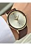 Brown Color 5 Atm Waterproof Steel Case Men's Wristwatch with Calendar Rym1036Mr