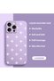 iPhone 15 Pro Max Compatible Plain Star Patterned Liquid Silicone Case, Full Protection, Soft - 3
