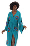100% Organic Cotton Moon Pattern Printed Muslin Kimono Kaftan, Bathrobe, Dressing Gown - 4