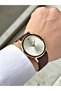 Brown Color 5 Atm Waterproof Steel Case Men's Wristwatch with Calendar Rym1036Mr - 2