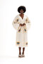 100% Organic Cotton Moon Pattern Printed Muslin Kimono Kaftan, Dressing Gown - 6
