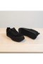 4189 Black Lace-Up Fuspet Sports Shoes - 7