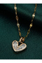 Zircon Heart Shape Pendant Necklace