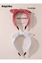 Pack of 2 - Checked Print Lace Headband - 5