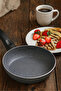 7 Piece Almeria Gray Granite Upright Pot and Pan Set – 20 cm 2.5L, 24 cm 4.5L, 26 cm 3L, 26 cm Pan - 3