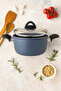 7 Piece Almeria Gray Granite Upright Pot and Pan Set – 20 cm 2.5L, 24 cm 4.5L, 26 cm 3L, 26 cm Pan - 4