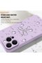 iPhone 16 Pro Compatible Plain Striped Fiyonk Patterned Liquid Silicone Case, Soft, Stylish and Convenient - 3