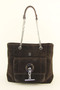Women's Genuine Suede Chain with Accessories Bag