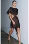Women's Lace Detailed Asymmetrical Cut Backless Stylish Mini Dress