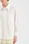 Women's Skirt End Lace Detailed Long Sleeve Design Shirt - 5