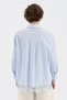 Women's Skirt End Lace Detailed Long Sleeve Design Shirt - 3