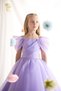Mojo girls' off-the-shoulder stone-embellished pintuck evening dress, lavender, ages 2-10 - 2