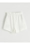 Two Mt Shop Quality Lcw Kids White 3 Thread Embroidered Standard & Regular Girls' Shorts - 5