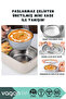 Bento 2000ml Lunchbox New Collection 2 Layers 3 Compartments Steel Lunch Box with Mini Bowl - 4
