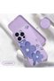iPhone 15 Pro Compatible Floral Print Liquid Silicone Case, Full Protection, Soft and Comfortable, High Quality