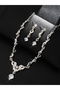 2-Piece Rhinestone Embellished Necklace and Earrings Jewelry Set - 5