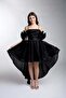 Mojo Girl's 10-15 Years Old Short Front Long Back Evening Dress Black