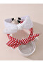 Pack of 2 - Checked Print Lace Headband - 2