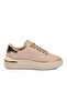 Beige Lace-Up Women's Sneaker - 2