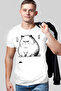 Cat Mouse Short Sleeve White Men's T-Shirt