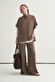 Women's Oversized Vest Wide-Leg Trousers Set Mink - 5