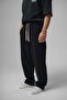Linen Baggy Trousers Black - 2