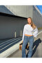 Y2K Blue Low-Rise Body-Hugging Flared Retro Flare Bootcut D Denim Denim Pants Jean - 2