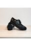 673 Black Skin Laser-Cut Patterned Men's Shoes - 6