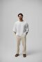 Muslin Fakir Sleeve Oversized Tshirt White - 2