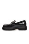 Black Opening Men's Loafer Shoes Premium - 2
