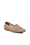 Beige Textile Braided Women's Ballerinas - 3
