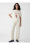 Crew Neck Printed Oversized Women's T-Shirt (S6) - 2
