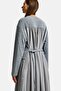 Women's Gray W5 Knitwear Sweater Skirt One Piece Design Dress - 4