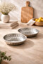 2 Pcs Silver Stainless Steel Presentation Plate Appetizer Serving Plate Bowl Decorative Breakfast Plate - 2