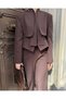 Pieced Jacket and Pants Set - 3