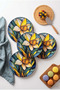 Nergis Floral Print Cake Plate Set (6 Pieces, 20 cm) Modern Decorative Dessert Cake Presentation Plate - 2