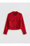 Seray New Season Crew Neck Tassel Detailed Women's Tweed Jacket - 4