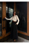 Women's Pocketed Belt Piece Long Skirt - 3