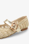 Anjali Women's Knitwear Ballet Flats - Gold - 5