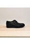 673 Black Skin Laser-Cut Patterned Men's Shoes - 7