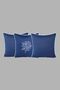 Cushion Cover 45X45 Set of 3 Marine Embroidered Seaweed Pattern Water-Repellent Outdoor K Linen Boat Garden - 8
